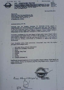 Aziddin Teken Surat Pondok Patin Tawarkan Perumahan & Katering